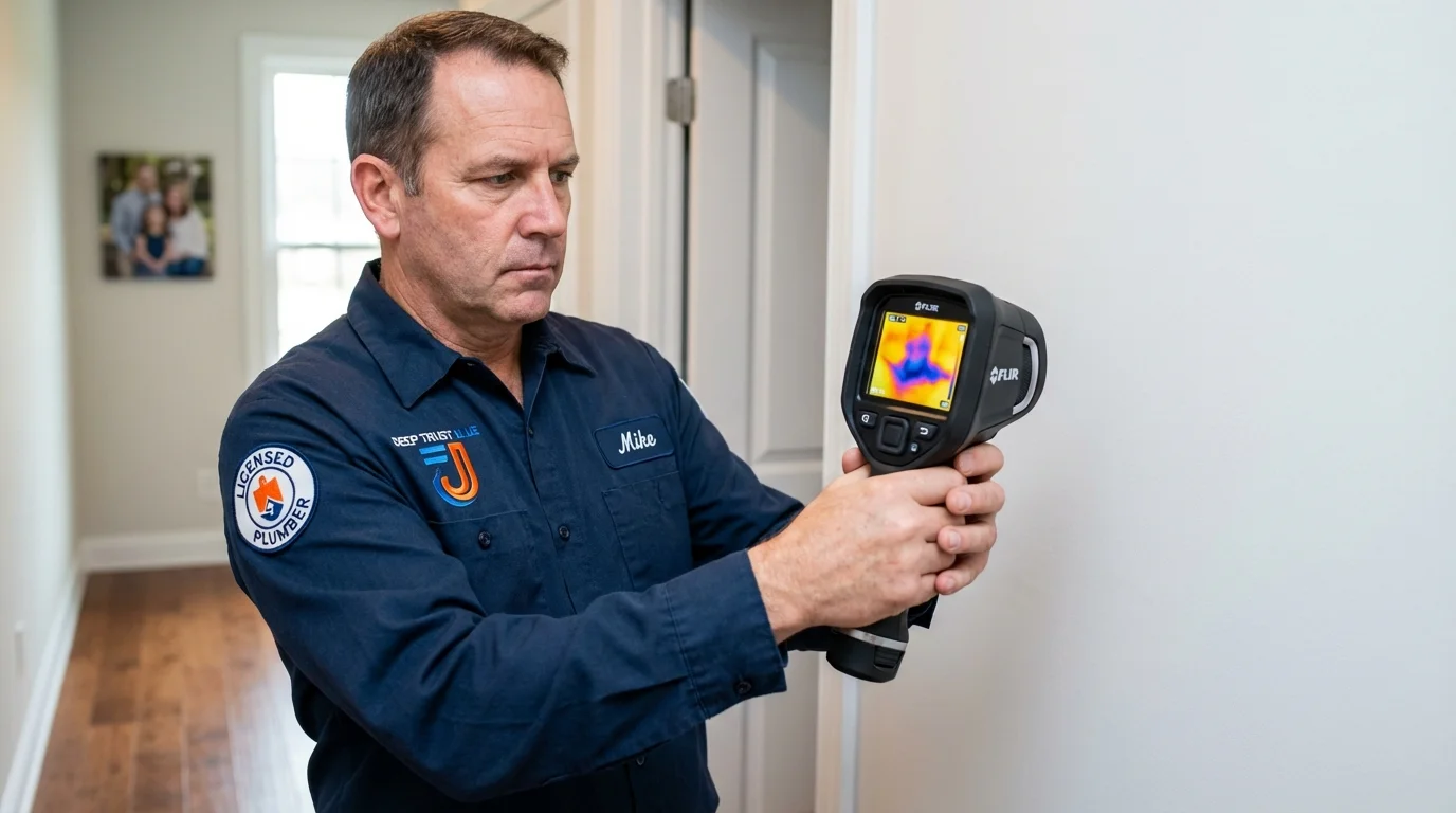 Thermal imaging leak detection by Johns Plumbing LLC in Glendale